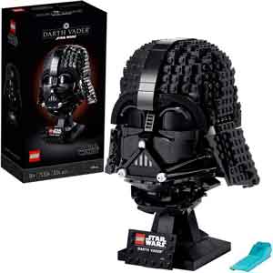 Lego Star Wars, casco Darth Vader. Figura decorativa para una habitación Gamer.